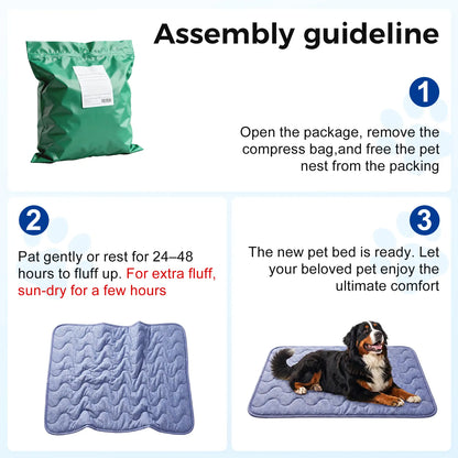 Ultimate Dog Cooling Pad - Thin & Thick Options for Maximum Comfort, Q-MAX>0.4, Washable & Non-Slip, Stylish Geometric Designs for Summer Relaxation