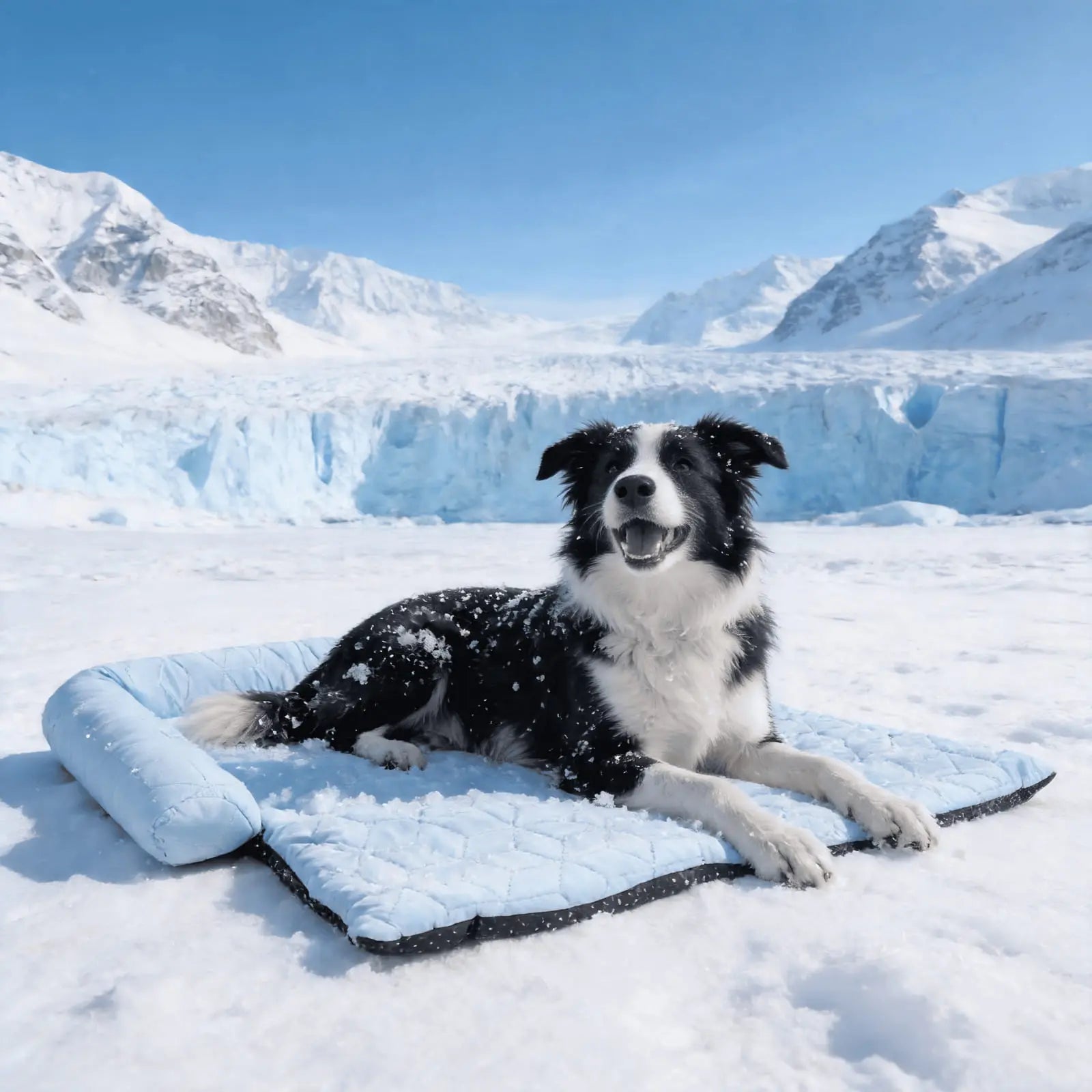 Cooling Dog Bed with Headrest — Washable Elevated Pet Cooling Mat for Summer, Anti-Slip Portable Bed with Built-In Bolster Pillow for Cats & Dogs up to 40 lb
