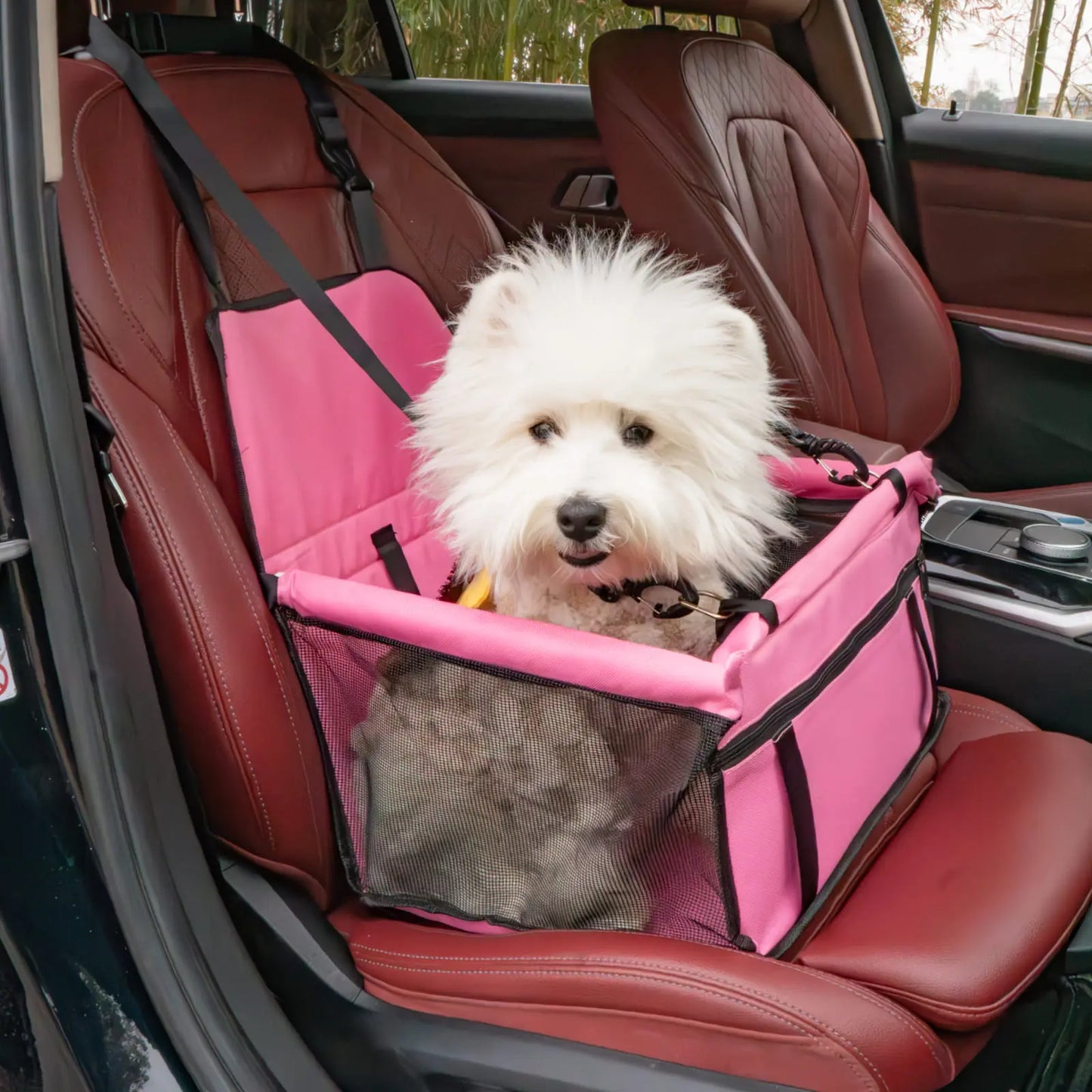 Ultimate Pet Car Seat – Foldable Travel Safety Booster for Cats & Dogs | Breathable, Easy to Clean & Spacious | Perfect for Front & Back Seats, Quick Assembly